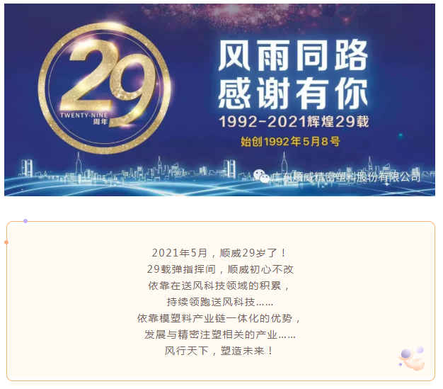 29周年|順威29載，風(fēng)雨同路，感謝有你！